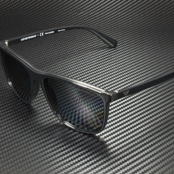 Emporio Armani Men's Black and Grey Sunglasses! - Picture 1 of 4